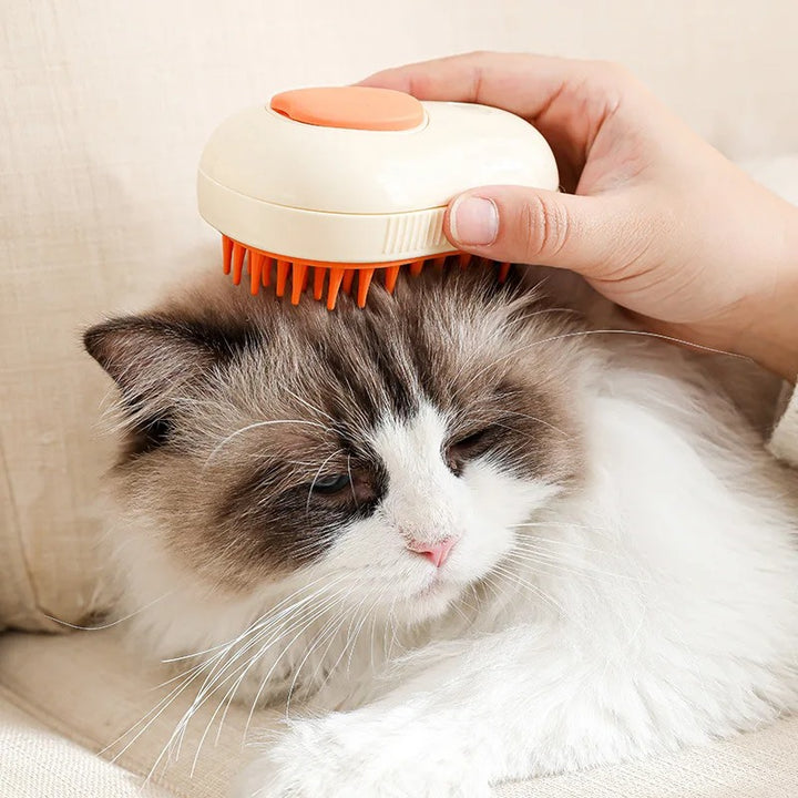 Pet Grooming Brush with Steam & Massage