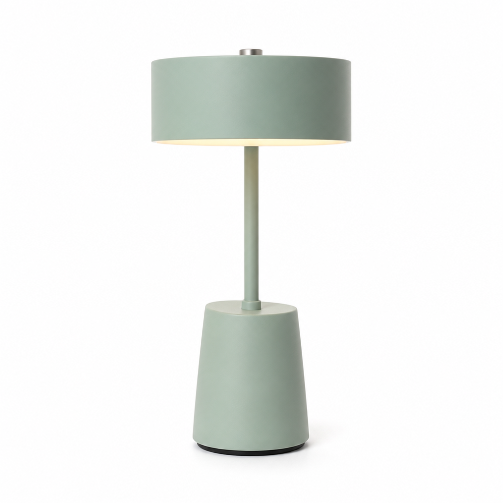 Portable rechargeable LED desk lamp with warm light, perfect for bedside or office. Cordless & USB charging.