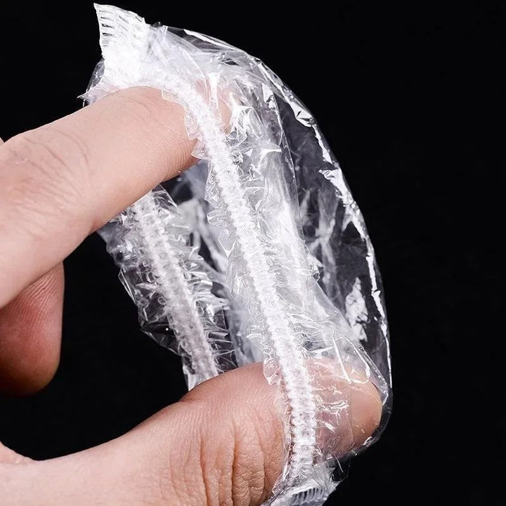 Clear waterproof ear covers for post-surgery care, hair coloring, showering. Disposable ear protection, 100-pack.