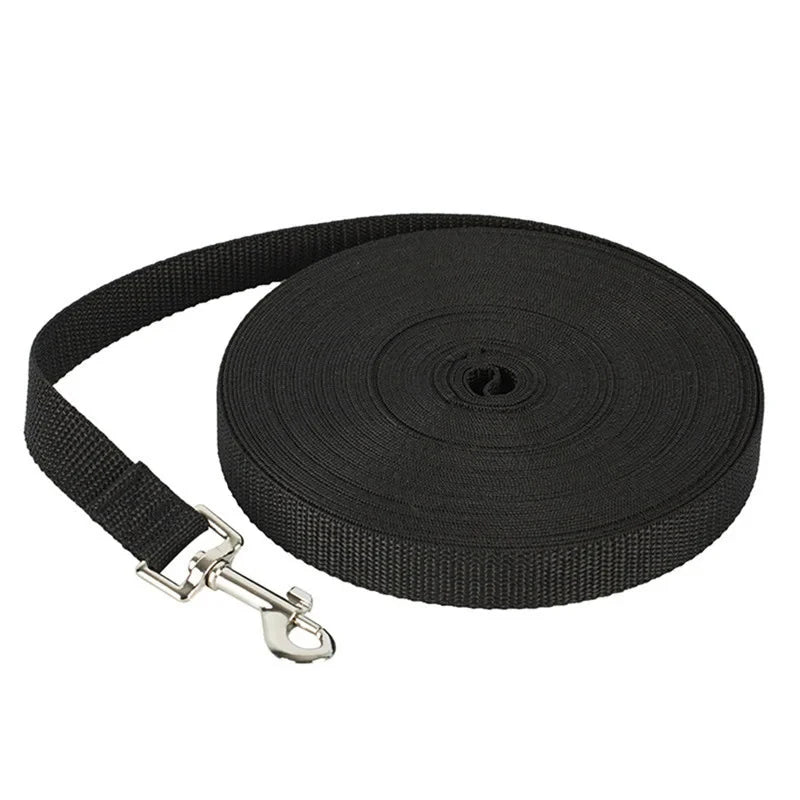 10M extra long nylon dog training leash, durable & weather-resistant, for all dog sizes outdoor training