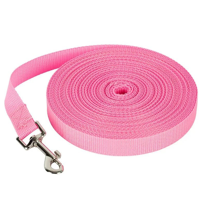 Long nylon dog training lead, 10M, perfect for spacious outdoor training sessions & dog walking