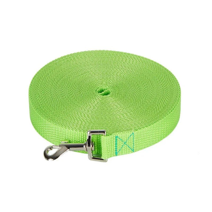 Extra long 10M dog training leash, premium nylon, perfect for recall training and extended walks