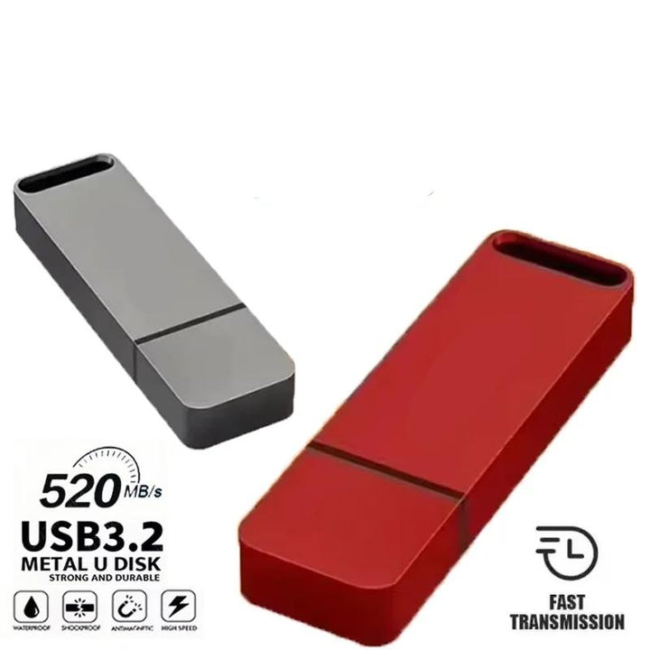 16TB USB 3.2 flash drive, high-speed, waterproof & shockproof portable data storage for digital backup.