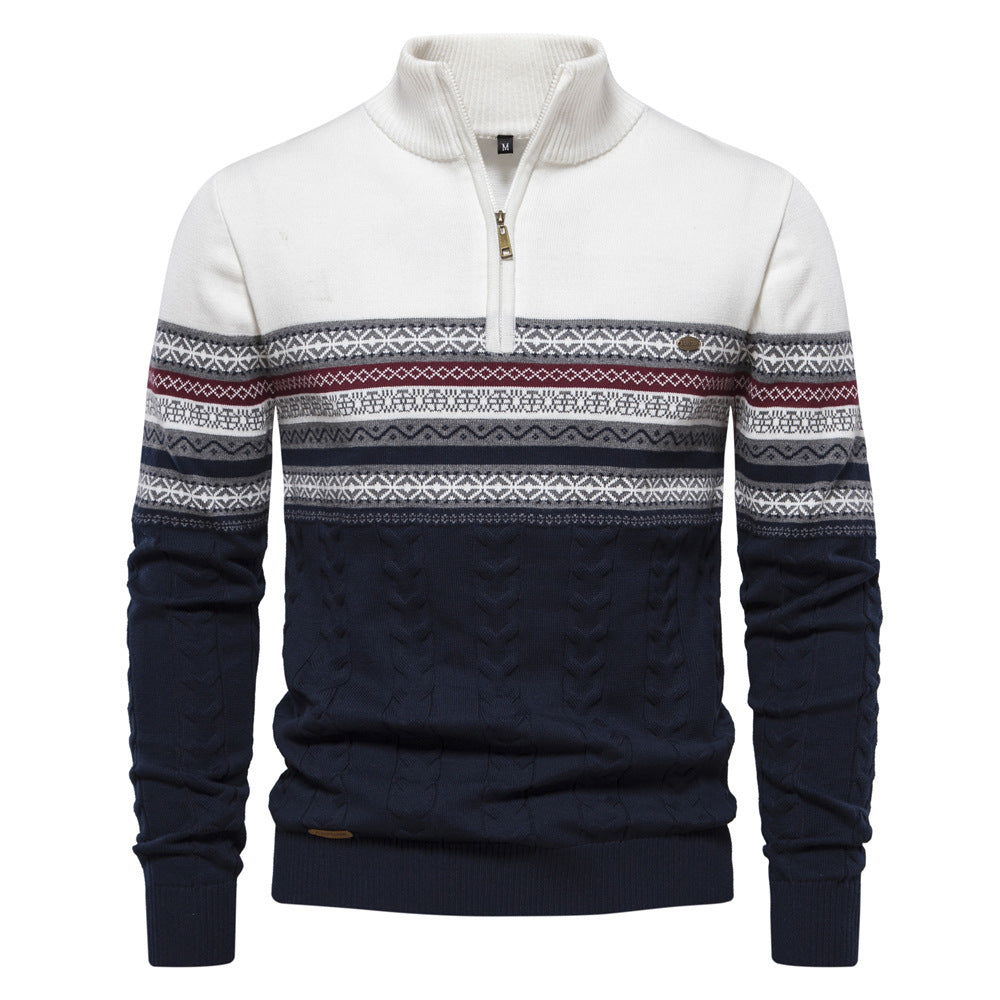 Men's Bergen half-zip sweater, showcasing its versatile design for any casual occasion.