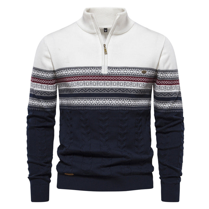 Men's Bergen half-zip sweater, showcasing its versatile design for any casual occasion.