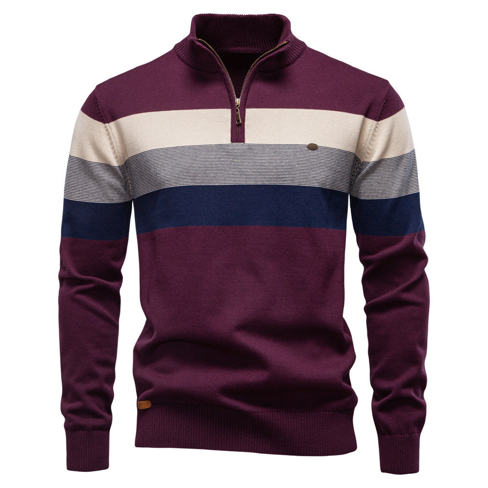 Men's Torino colorblock half-zip in a stylish grey shade, perfect for modern layering.