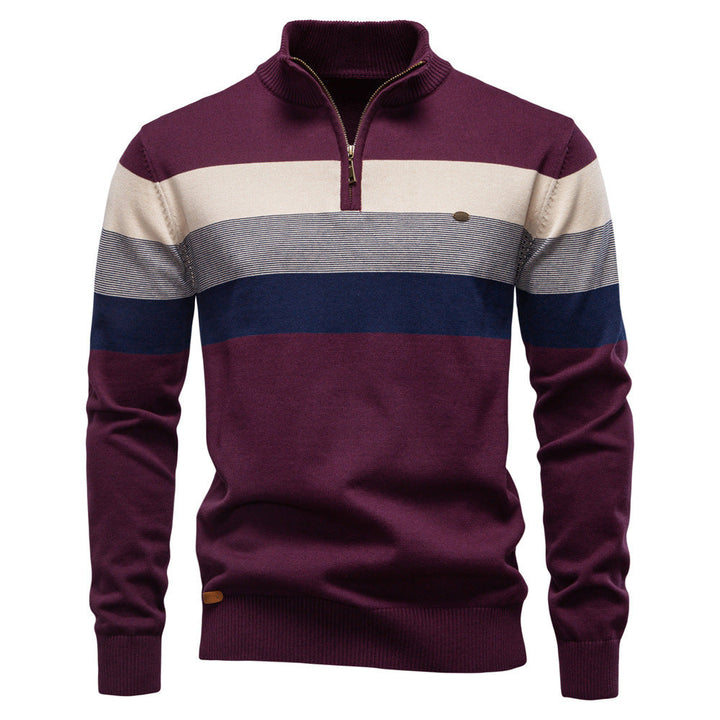 Men's Torino colorblock half-zip in a stylish grey shade, perfect for modern layering.
