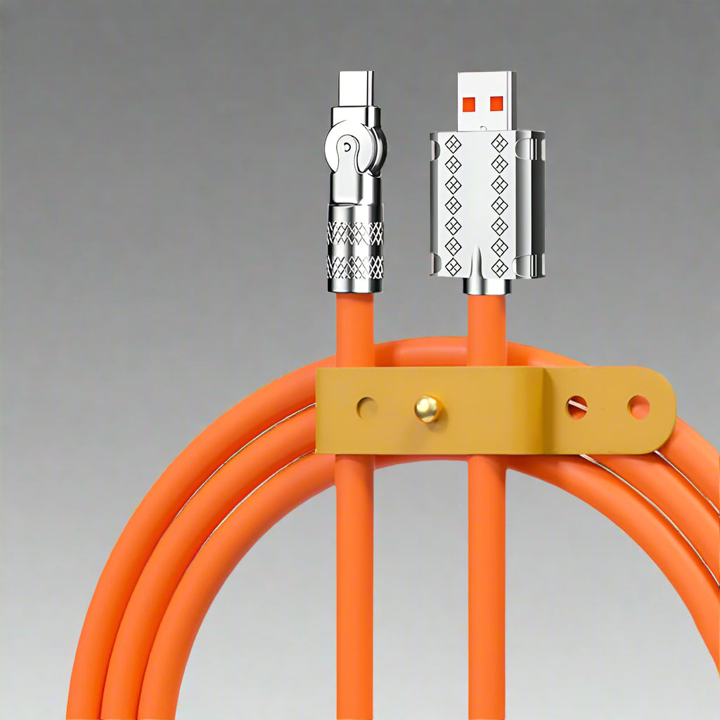 Premium anti-break Type-C charging cable for fast 120W power delivery & data sync.