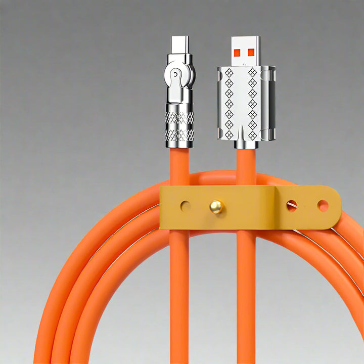 Premium anti-break Type-C charging cable for fast 120W power delivery & data sync.