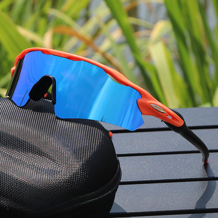 UV protective polarized sport shades for unisex athletes. Glare reduction for cycling, running & outdoor activities.