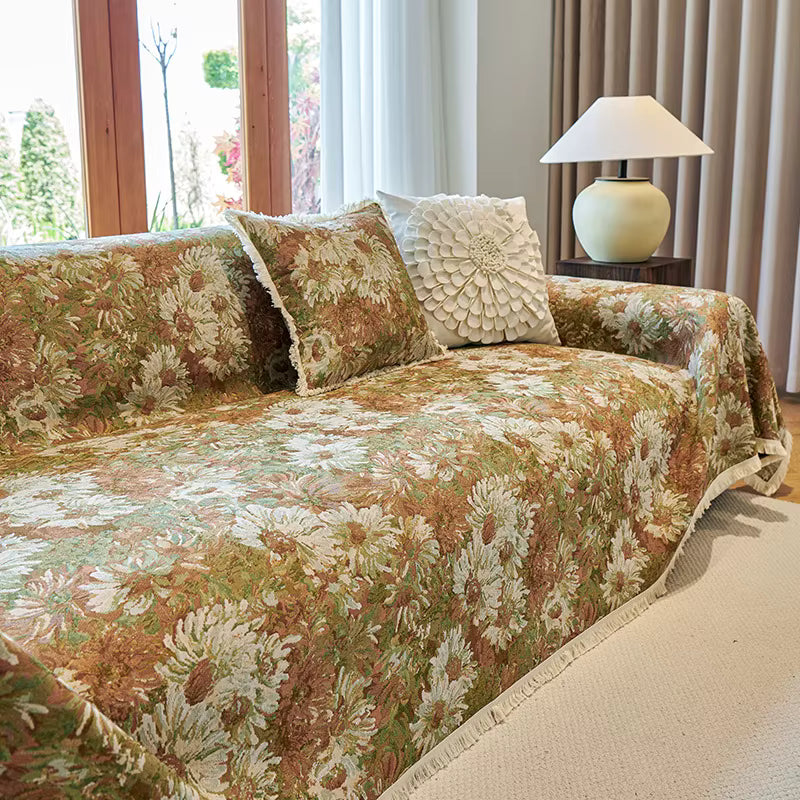 Bondi Breeze Textured Chenille Sofa Cover