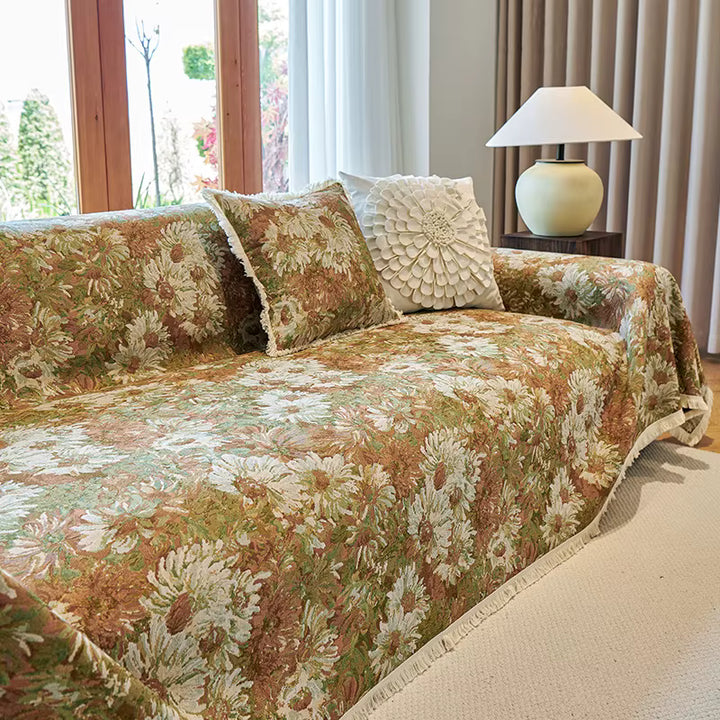 Bondi Breeze Textured Chenille Sofa Cover