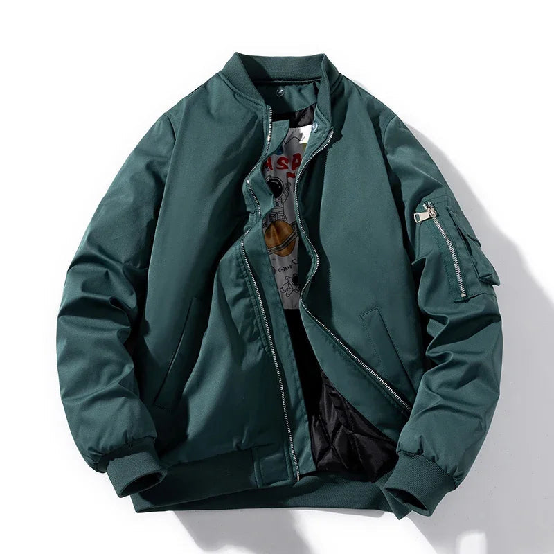 Men's Astro Bomber Jacket, stylish casual outerwear & layering piece. Perfect for everyday wear.