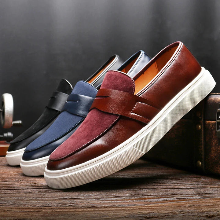 Men's Kensington Classic Slip-On Loafers. Sophisticated mens footwear for office, casual, & dress style.