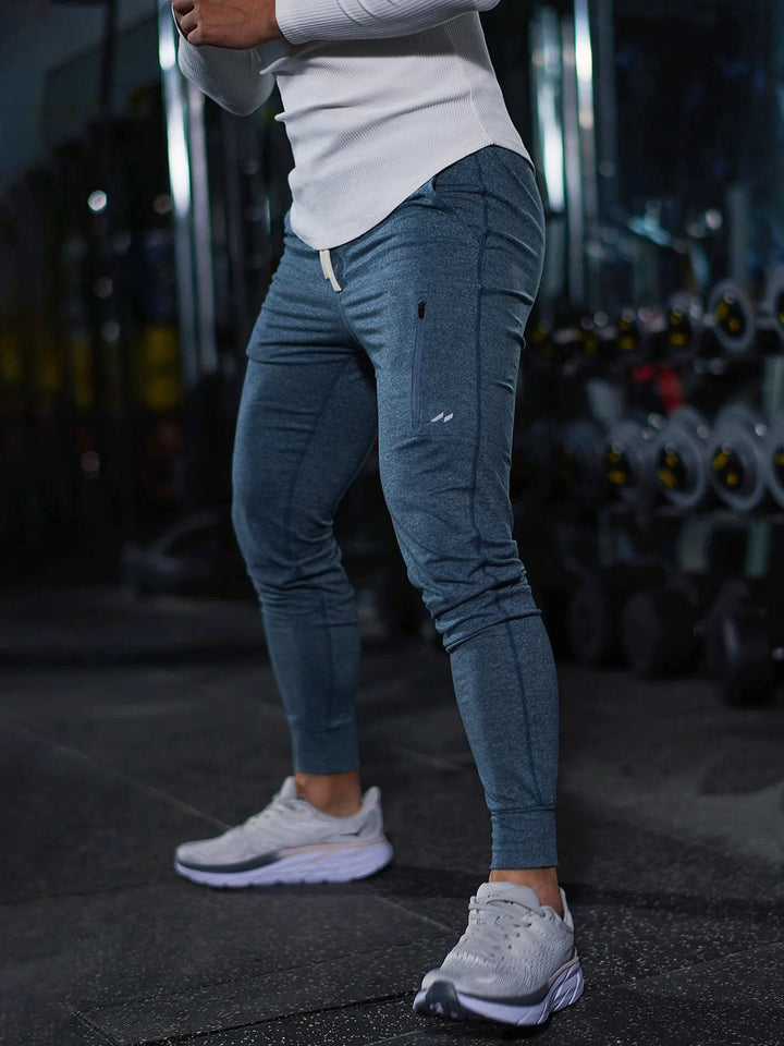 High-performance men's joggers; ultimate stretch gymwear for active men.