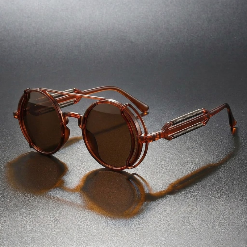 Unisex Spectre polarized sunglasses, a vintage style fashion accessory. Durable metal frame eyewear with UV400.