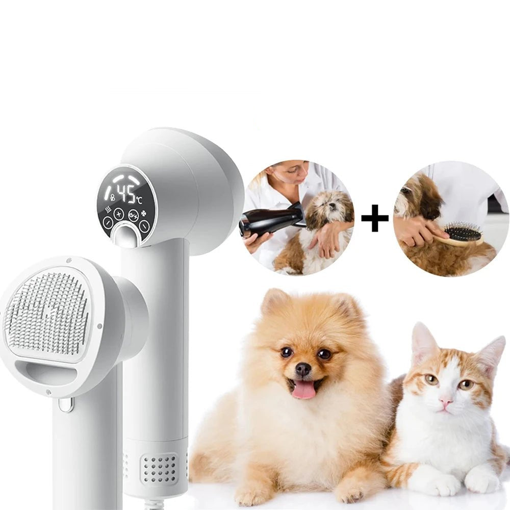 Negative ion pet dryer for gentle, efficient dog and cat grooming and hair drying