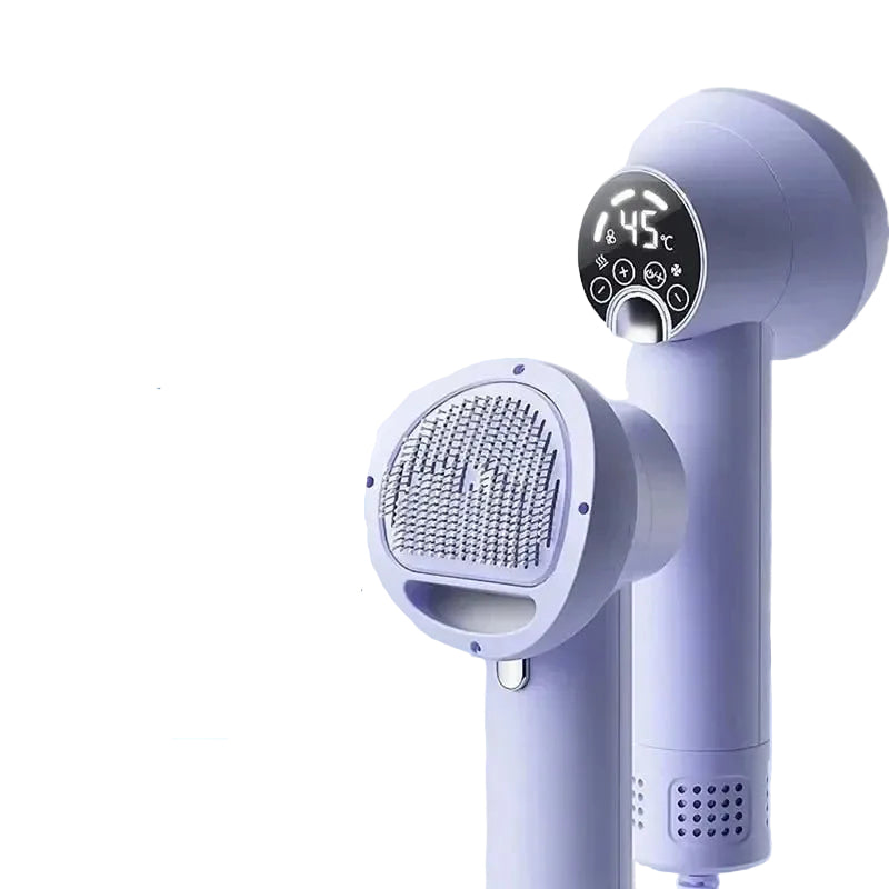 Efficient pet hair dryer and grooming comb, perfect for dog and cat owners