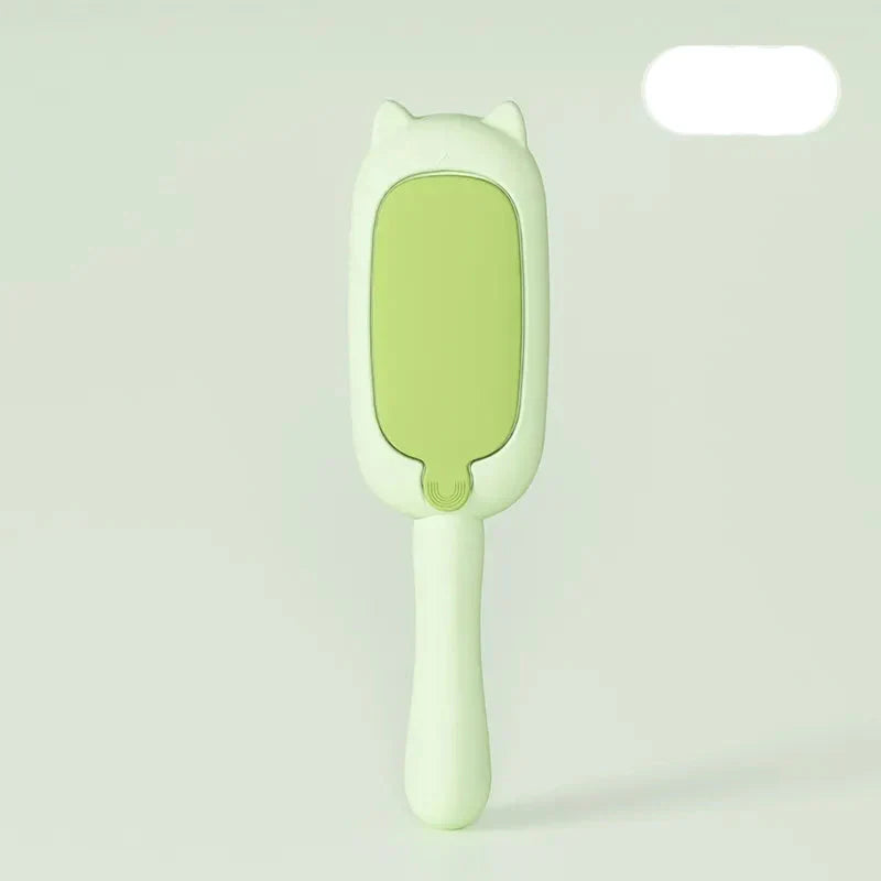 Ergonomic pet hair removal brush for cats and dogs, dual-action deshedding & pet massage