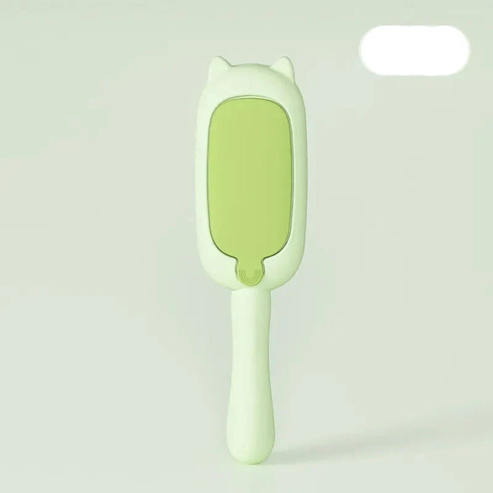 Ergonomic pet hair removal brush for cats and dogs, dual-action deshedding & pet massage