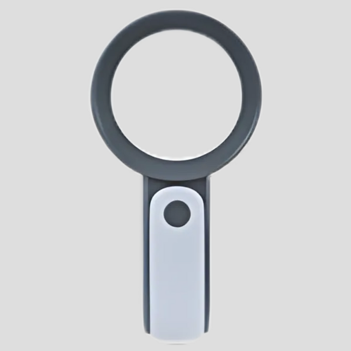 Unisex 20x zoom magnifier with comfortable ergonomic handle, perfect for detailed inspection & close-up tasks.