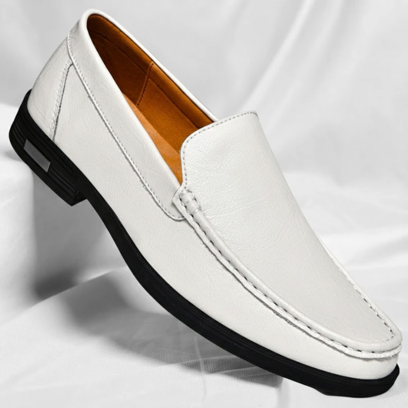 Stylish men's slip-on footwear, comfortable classic loafers for casual or formal wear.