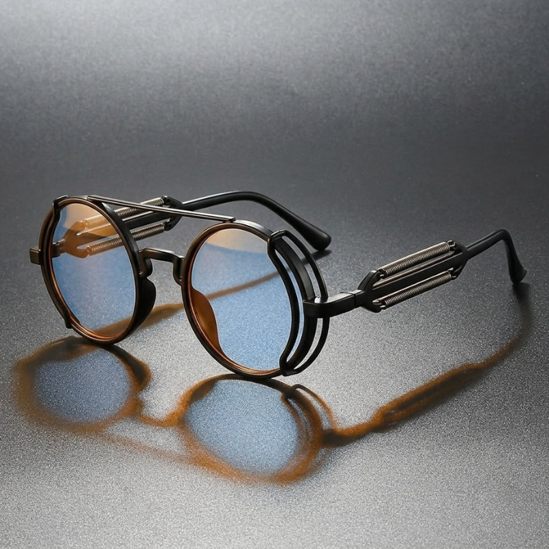 Spectre unisex polarized sunglasses with UV400 protection. Stylish metal frame shades, perfect fashion accessory.