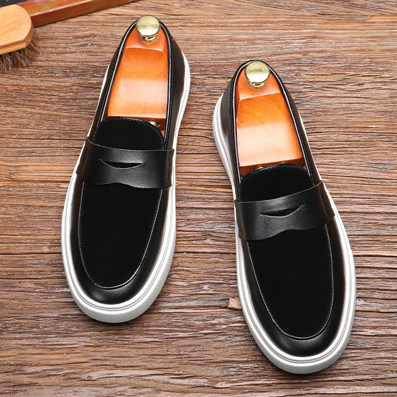 Comfortable Men's Kensington slip-on loafers. Essential mens footwear for office, casual, & elegant style.