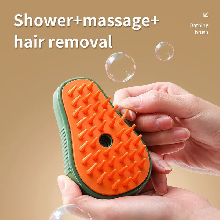 Pet Grooming Brush with Steam & Massage