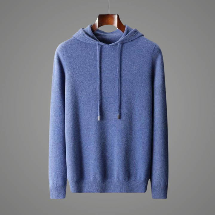 Close-up of the soft, premium fabric of a cozy pullover hoodie. Ideal loungewear for ultimate comfort & warmth.