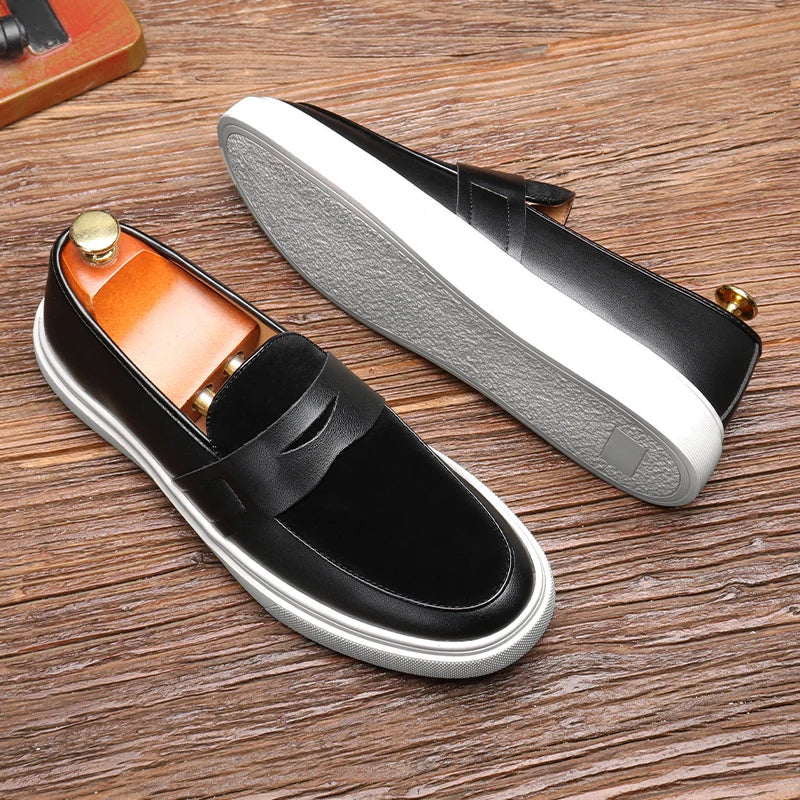 Classic Kensington slip-on loafers for men. Perfect mens fashion choice for sophisticated casual or dress shoes.