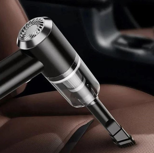 Compact cordless car vacuum cleaner, ideal for auto detailing wet & dry messes with powerful suction.