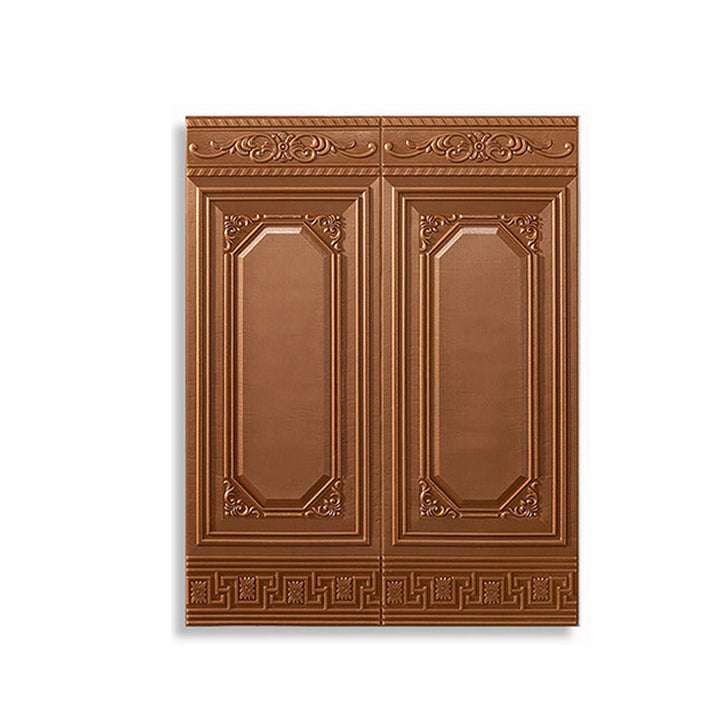Water-resistant textured 3D panels, self-adhesive & perfect for kitchen backsplashes.