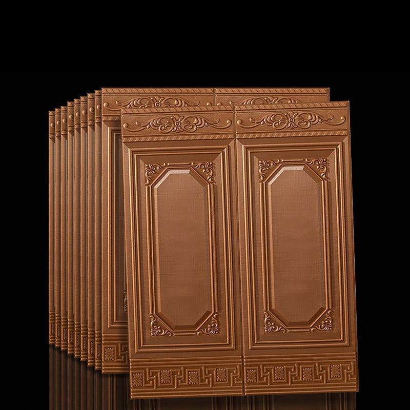 Stylish textured 3D vinyl wall decor, peel and stick for instant room upgrades.