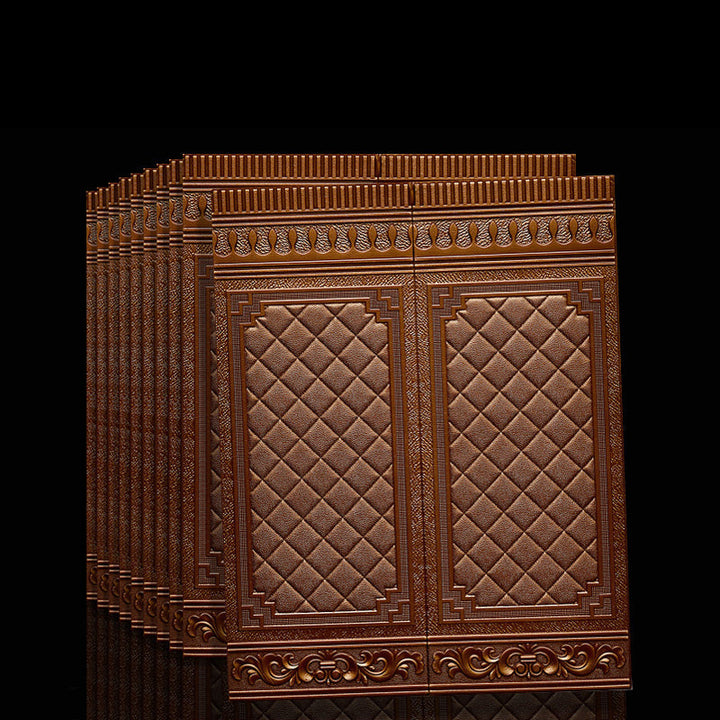 Decorative peel & stick 3D panels, offering an elegant solution for wall decor.
