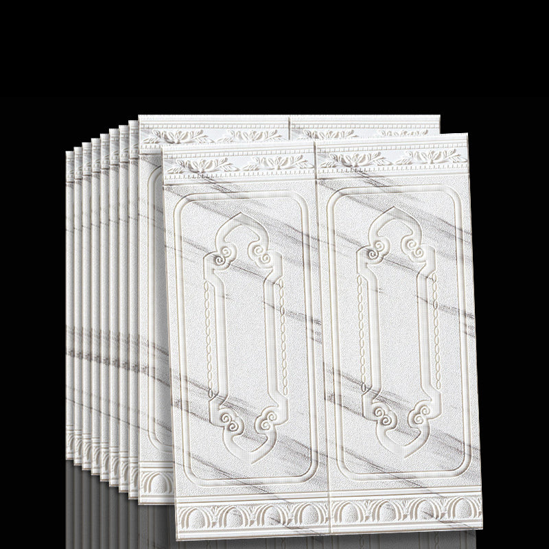 Easy DIY 3D wall panels, self-adhesive vinyl for quick and stylish home upgrades.