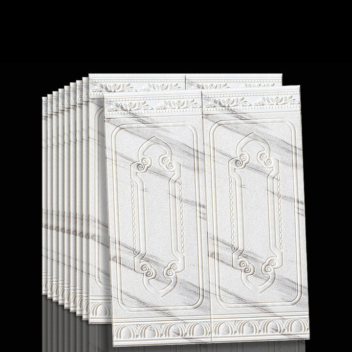 Easy DIY 3D wall panels, self-adhesive vinyl for quick and stylish home upgrades.