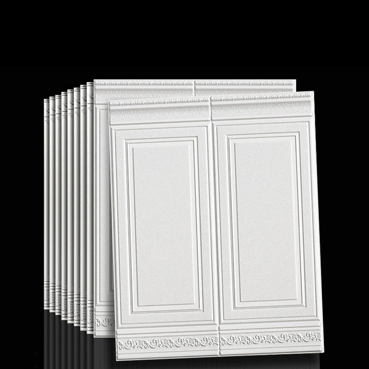 Dynamic 3D decorative wall panels, self-adhesive for an impactful home decor statement.