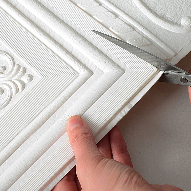 Stylish textured 3D vinyl wall panels for a quick and easy wall decor update.