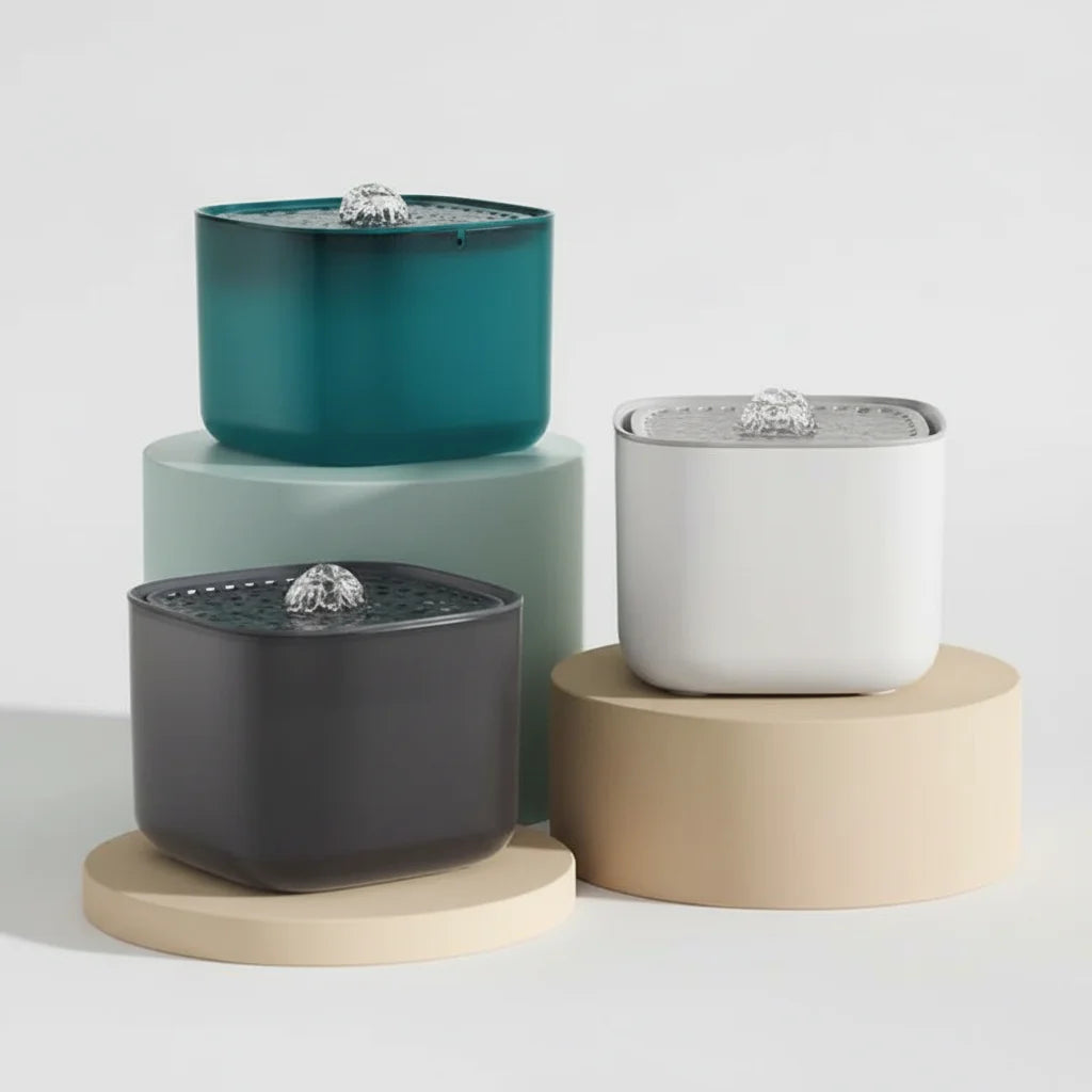 Pet fountain 3L capacity with advanced motion sensor activated water flow, a convenient pet hydration solution for dogs.