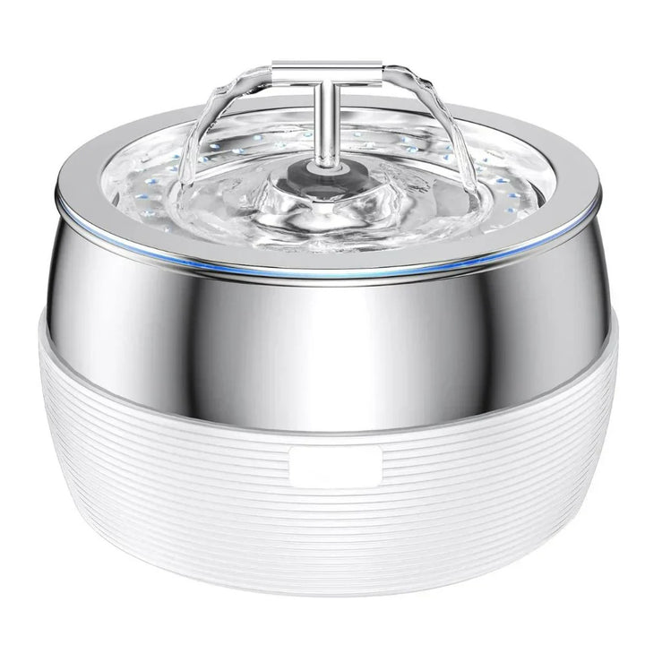 Dog water dispenser, 3L stainless steel and quiet, ensuring pets stay hydrated