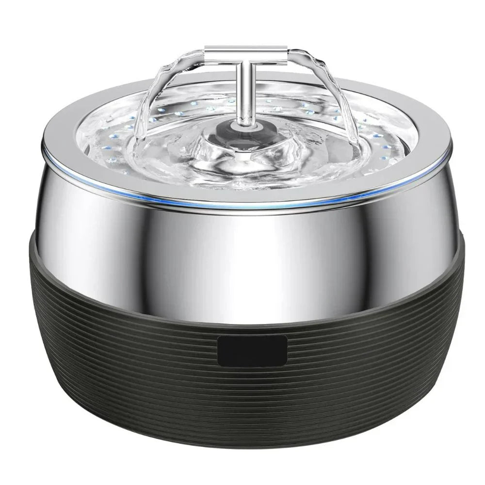 Pet supplies: multi-pet 3 liter stainless steel quiet water fountain for dogs & cats