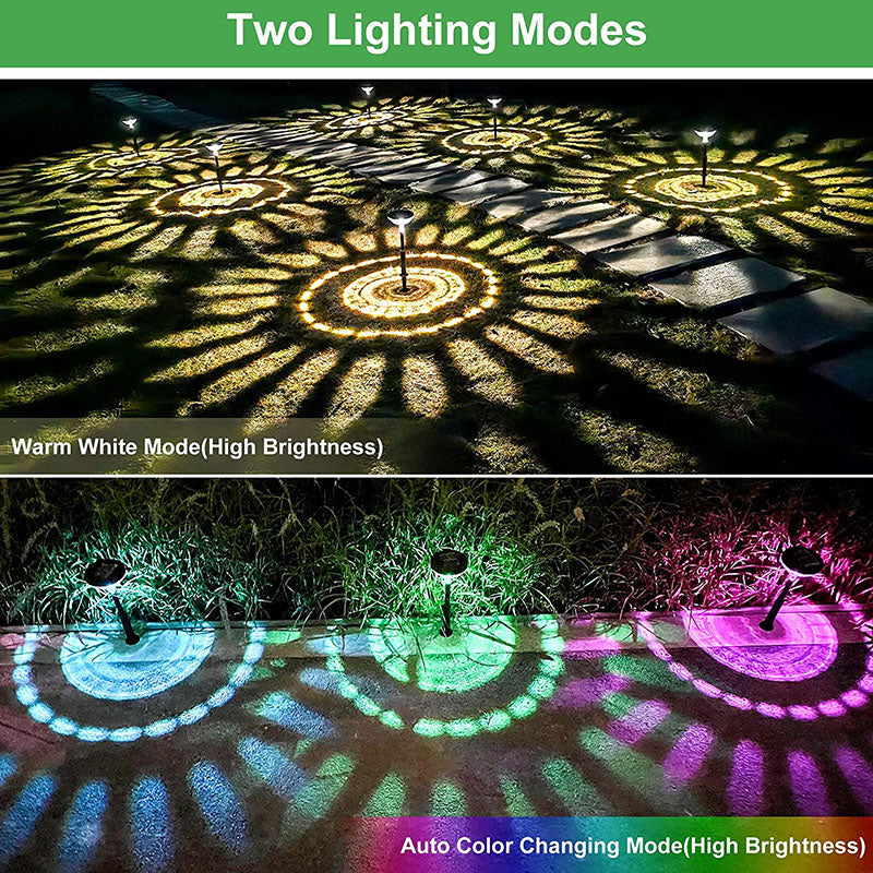 Waterproof solar garden lights, LED outdoor lighting for lawn and garden decor