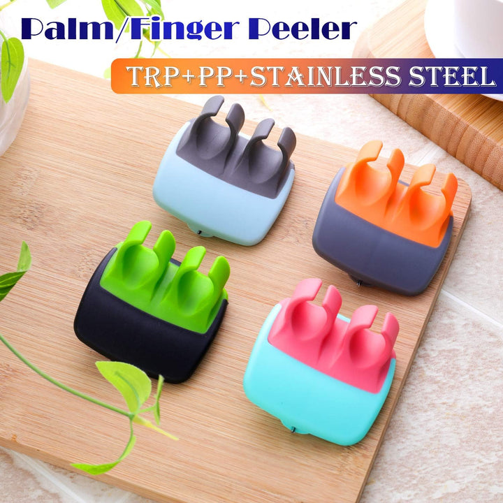 Cook smart with 4 ergonomic palm peelers. Kitchen gadgets for easy vegetable and fruit prep & accessories.