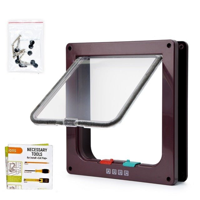 Installable pet flap door, offering pet freedom and security for cats & small dogs.