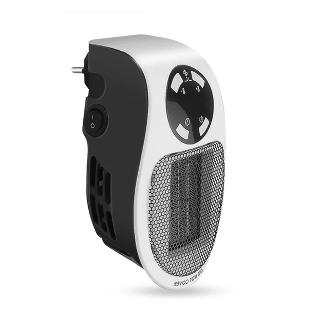 500W Mini Portable Electric Heater, ideal for personal space warmth & energy-efficient home comfort. Quiet operation.