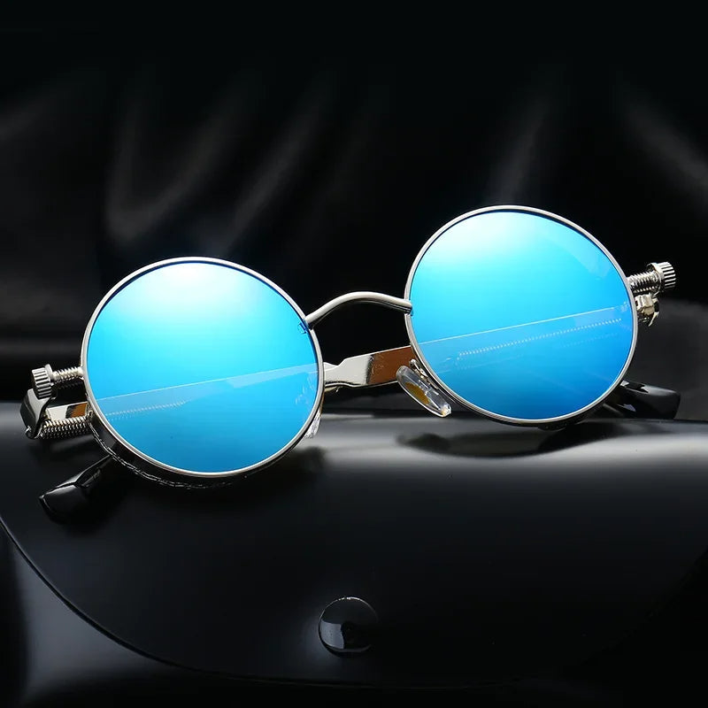 Stylish classic round UV protection sunglasses, a versatile unisex accessory. Durable & lightweight shades.
