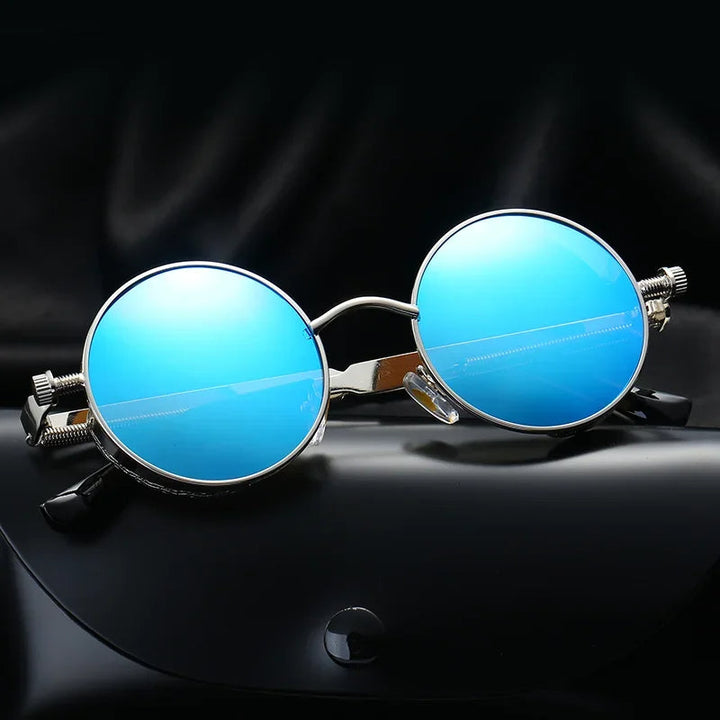 Stylish classic round UV protection sunglasses, a versatile unisex accessory. Durable & lightweight shades.