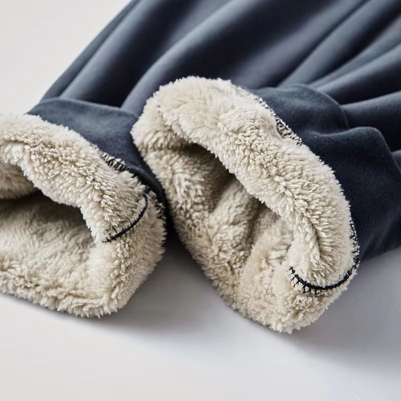 Luxurious cashmere blend unisex loungewear set, two-piece design. Ideal for ultimate warmth and comfort.
