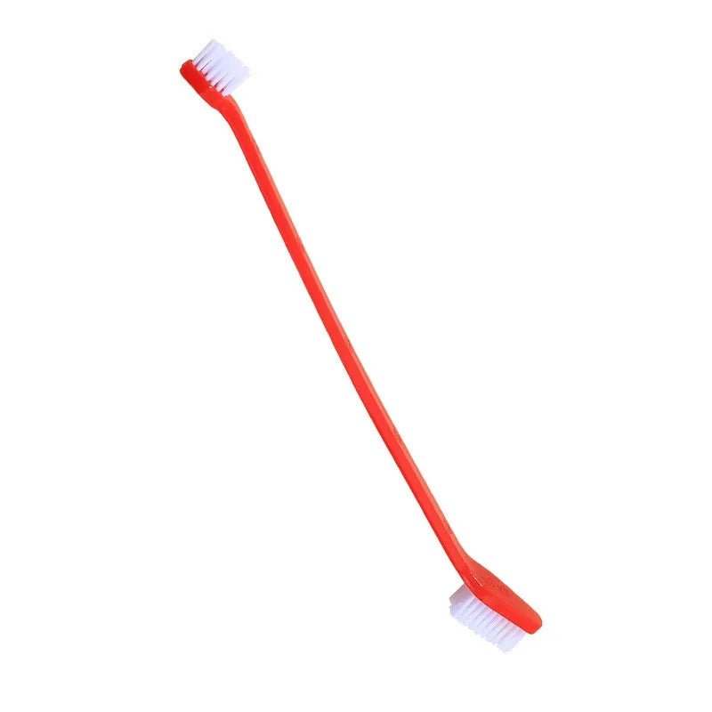 5-pack double-sided pet toothbrushes for dogs and cats, soft bristles for gentle dental hygiene